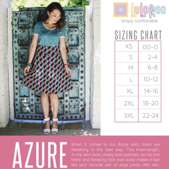 LuLaRoe Azure skirt - Picture 5 of 5